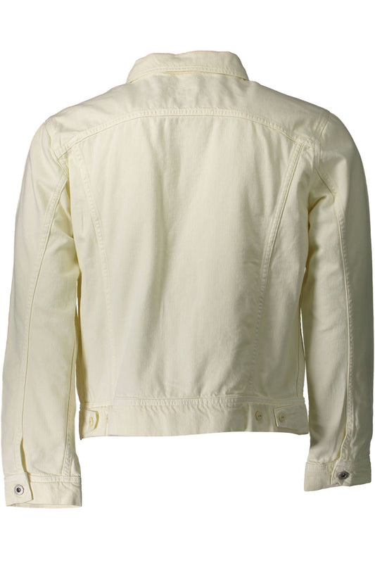 White Cotton Men Jacket