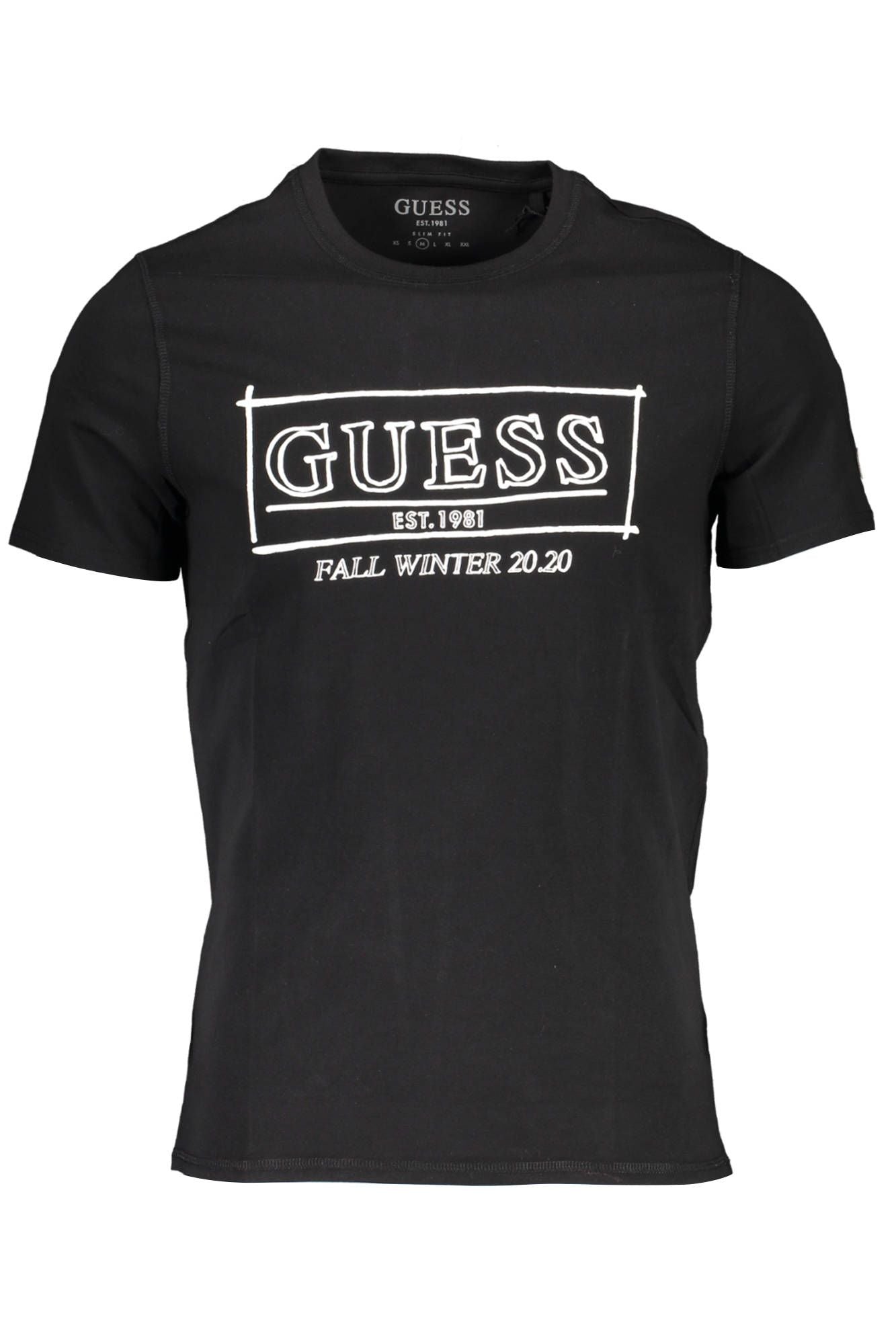 Black Cotton Men T-Shirt