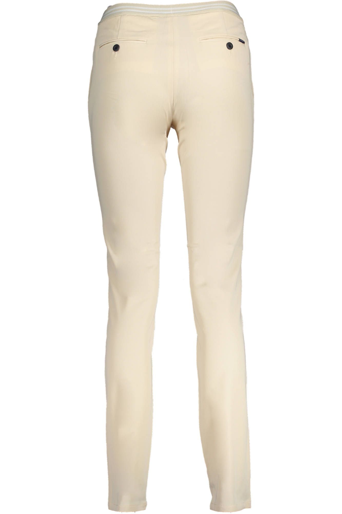 Beige Cotton Women Pant