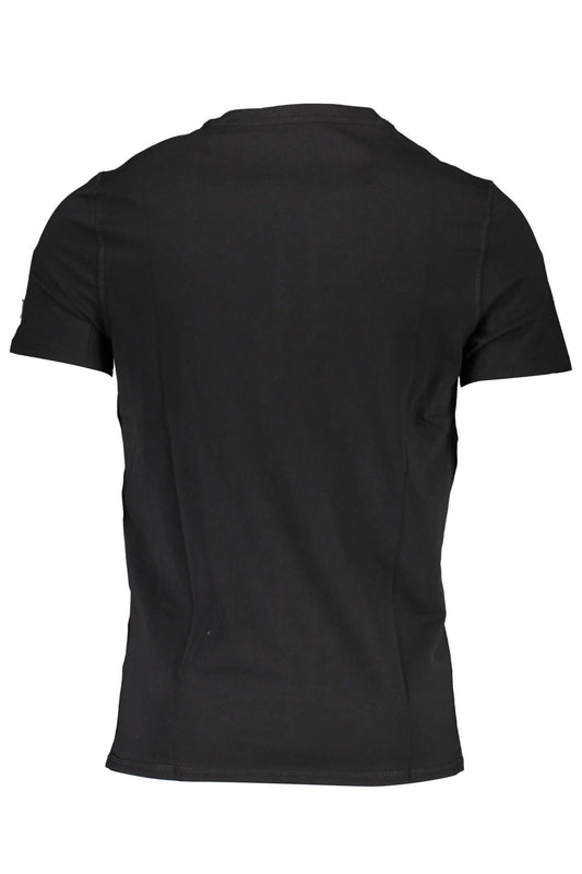 Black Cotton Men T-Shirt