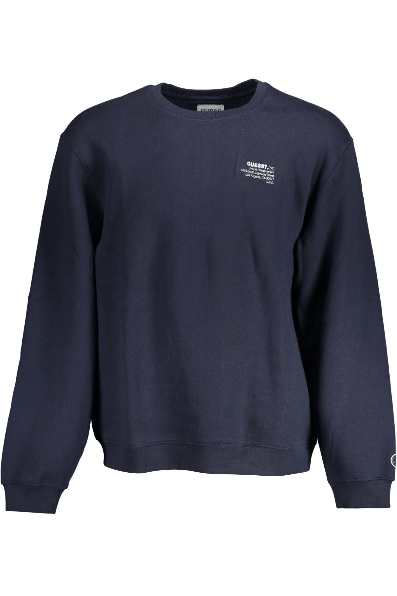 Blue Cotton Men Sweater