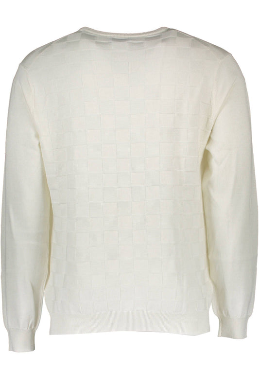 White Cotton Men's Sweater