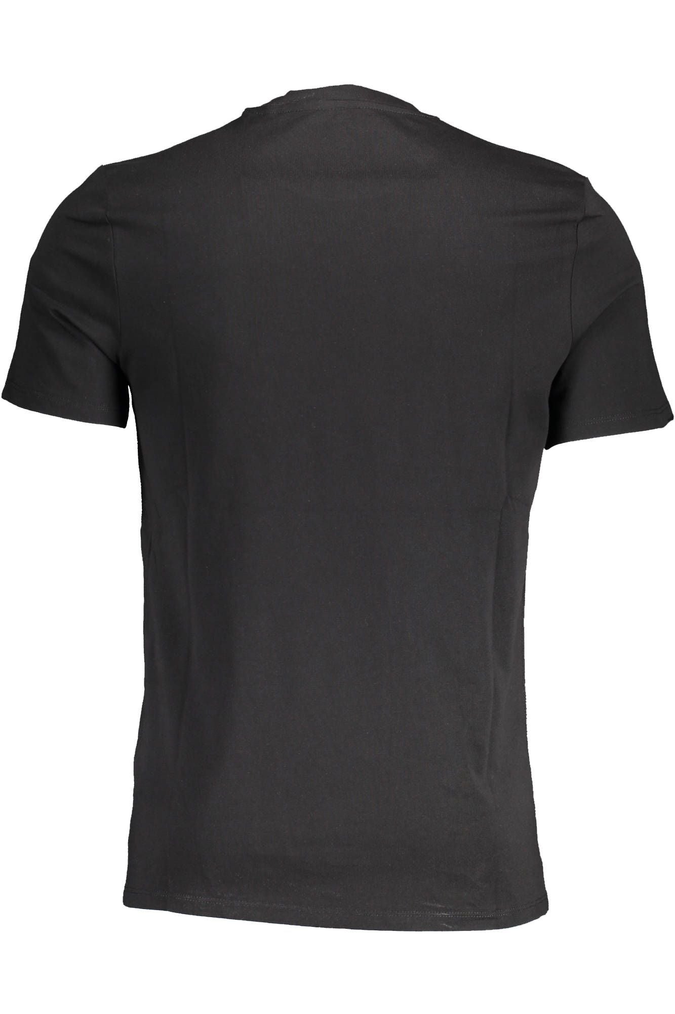 Black Cotton Men T-Shirt
