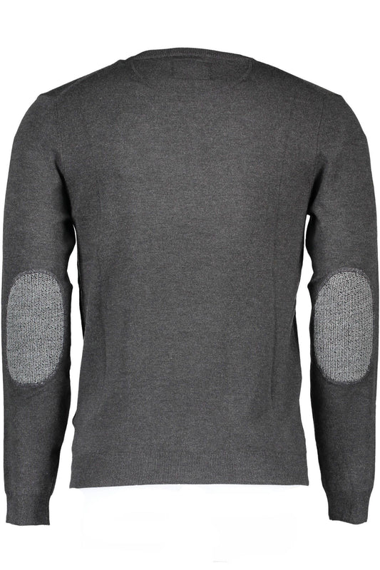 Gray Viscose Men Sweater