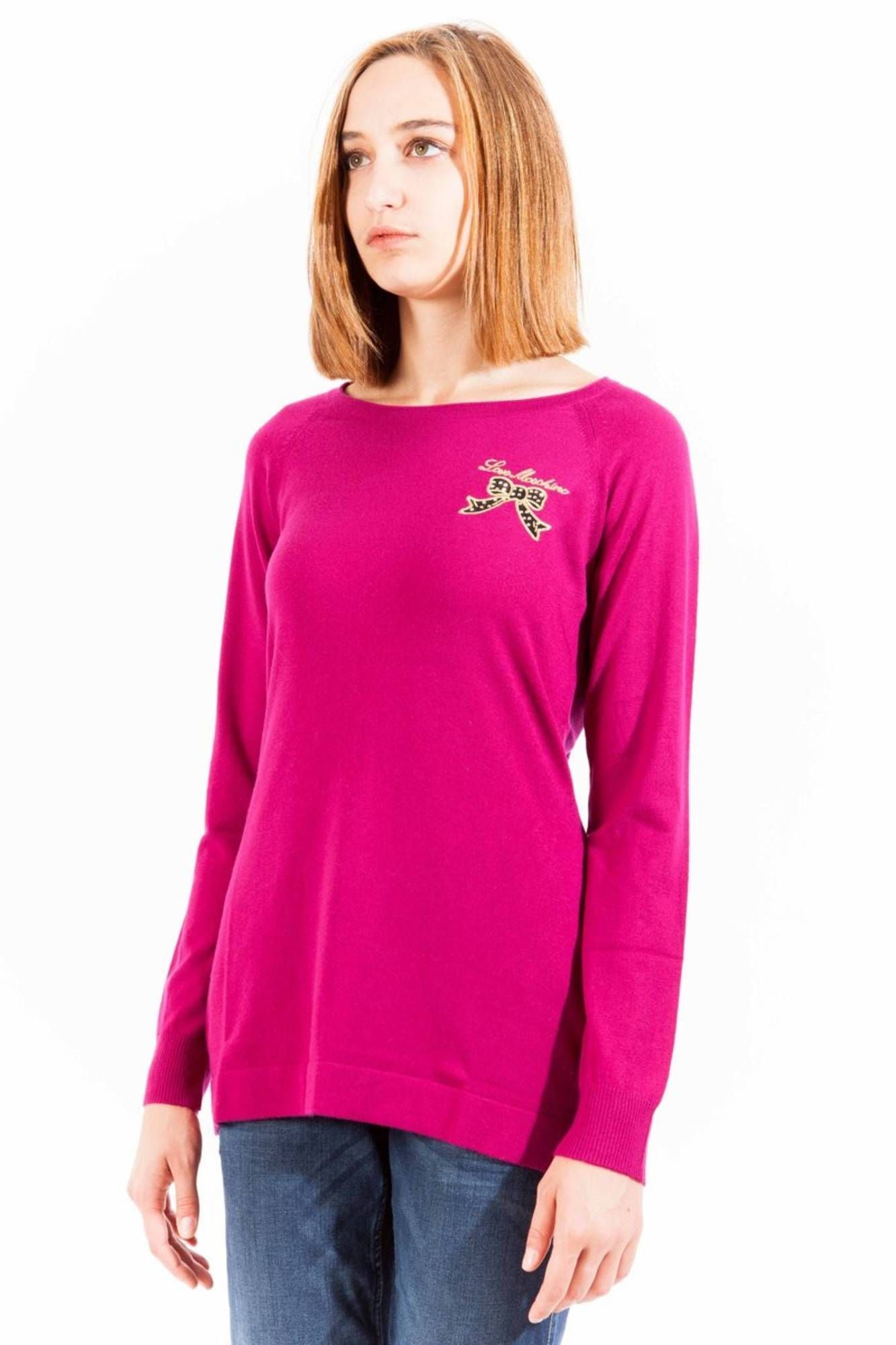 Purple Nylon Women Sweater