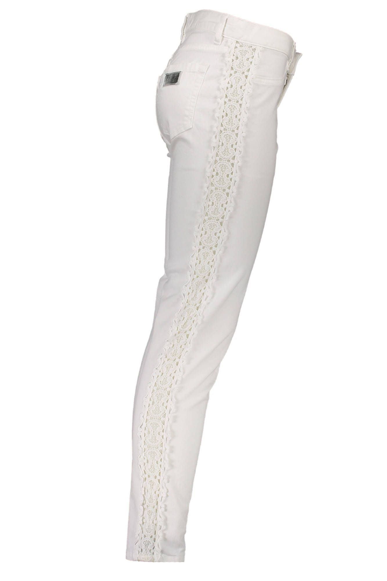 White Cotton Women Pants