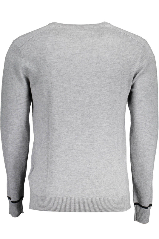 Gray Wool Men Sweater