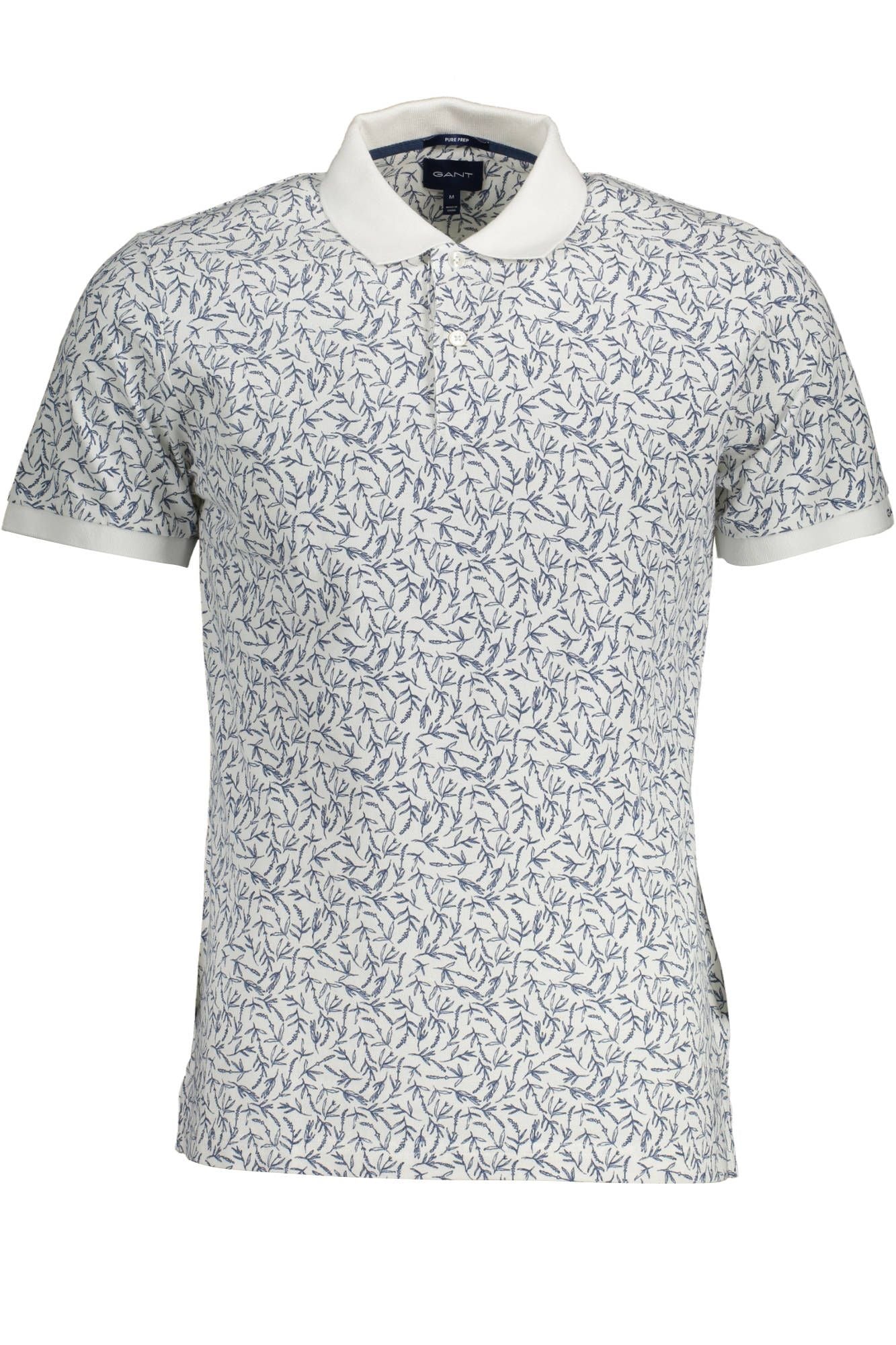 White Cotton Men Polo Shirt