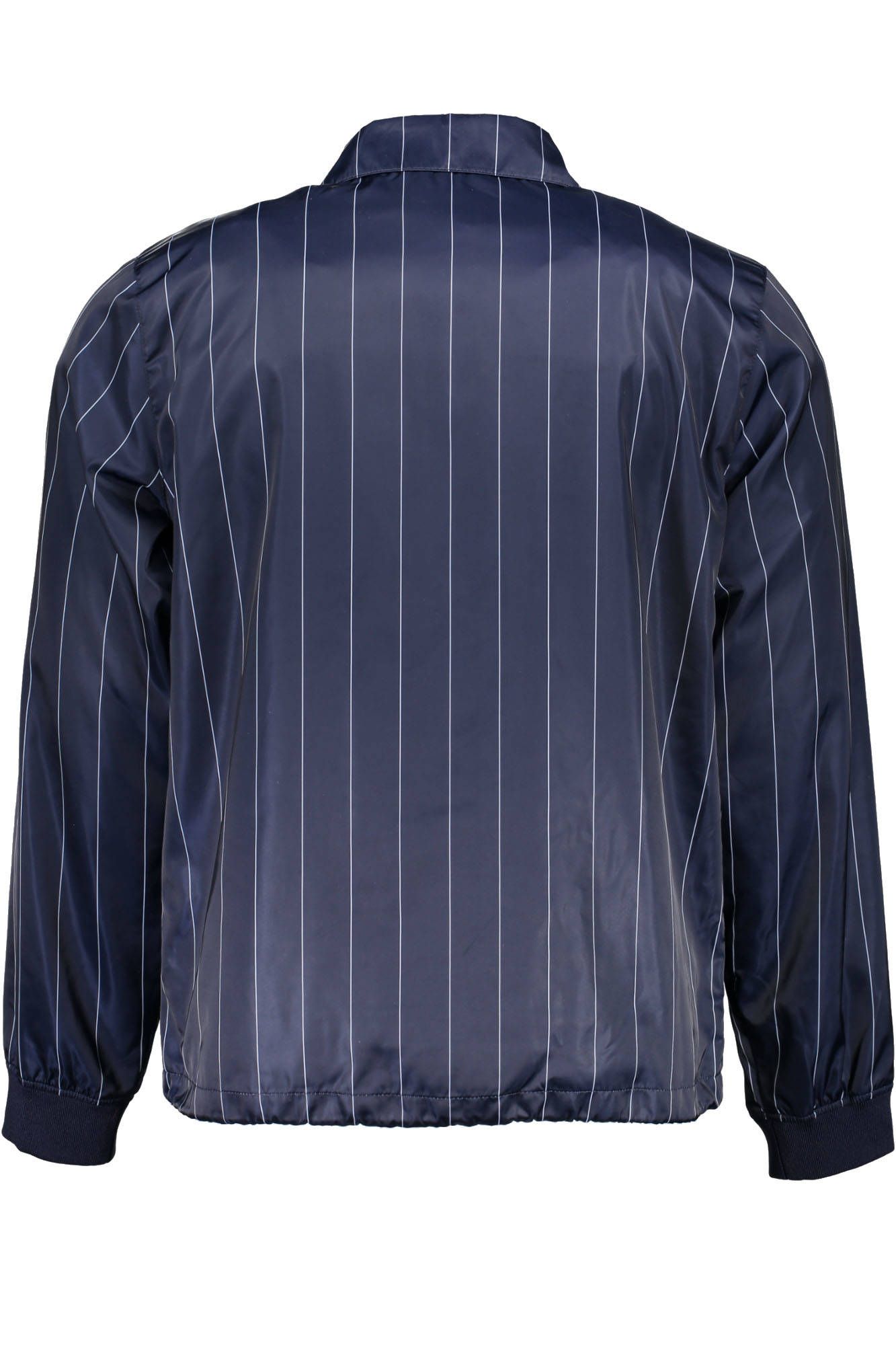 Blue Polyester Men Jacket
