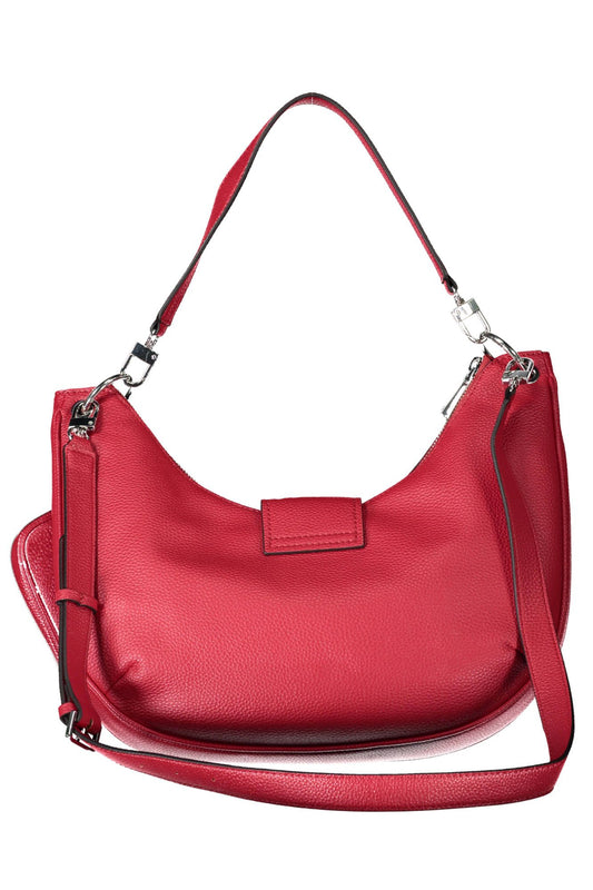 Red Polyethylene Women Handbag