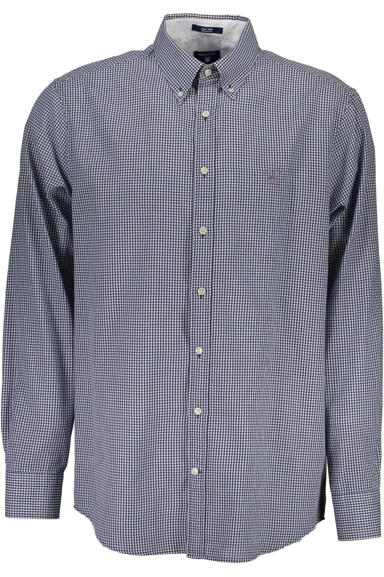 Blue Cotton Men Shirt