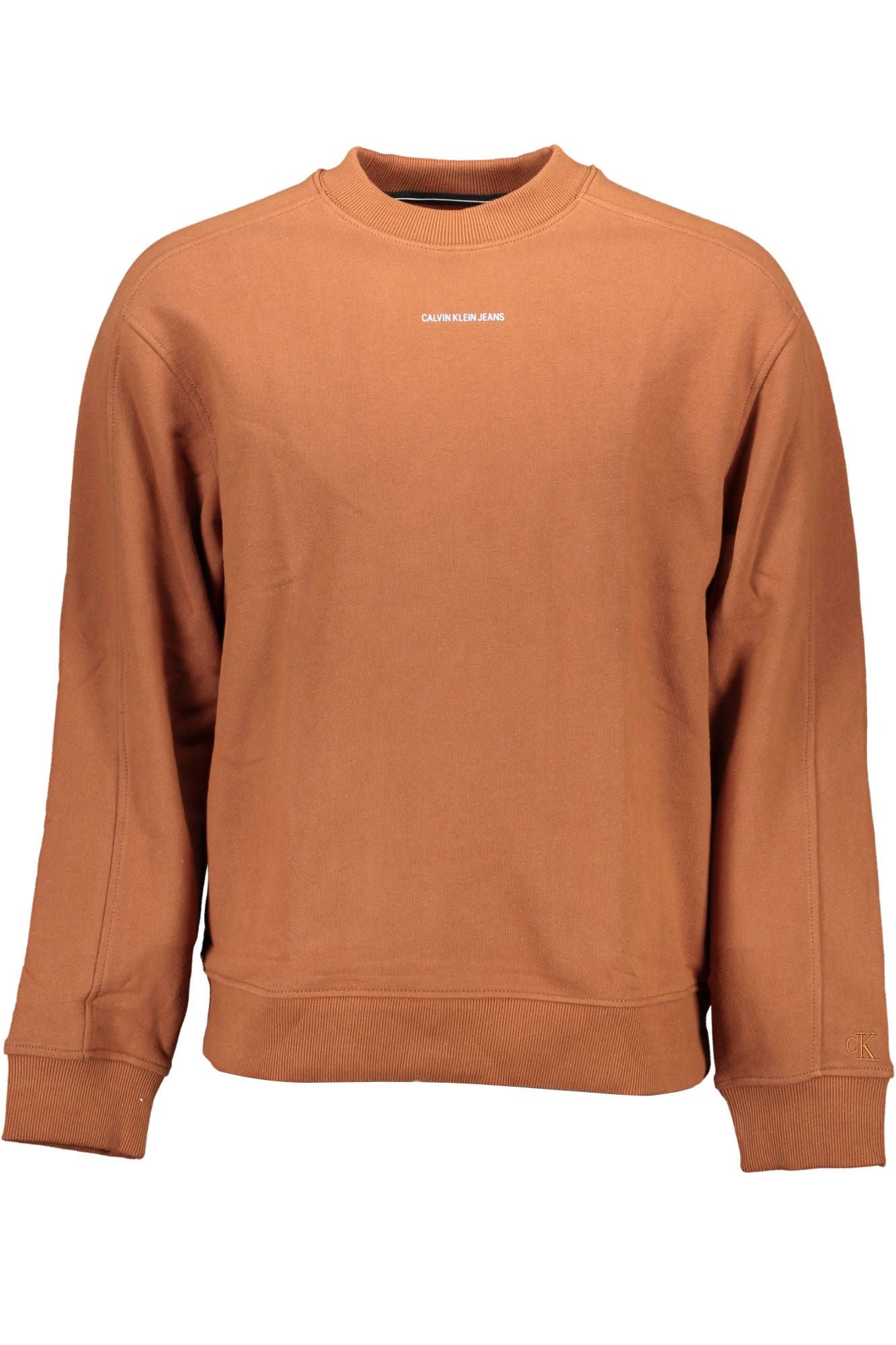 Brown Cotton Men Sweater