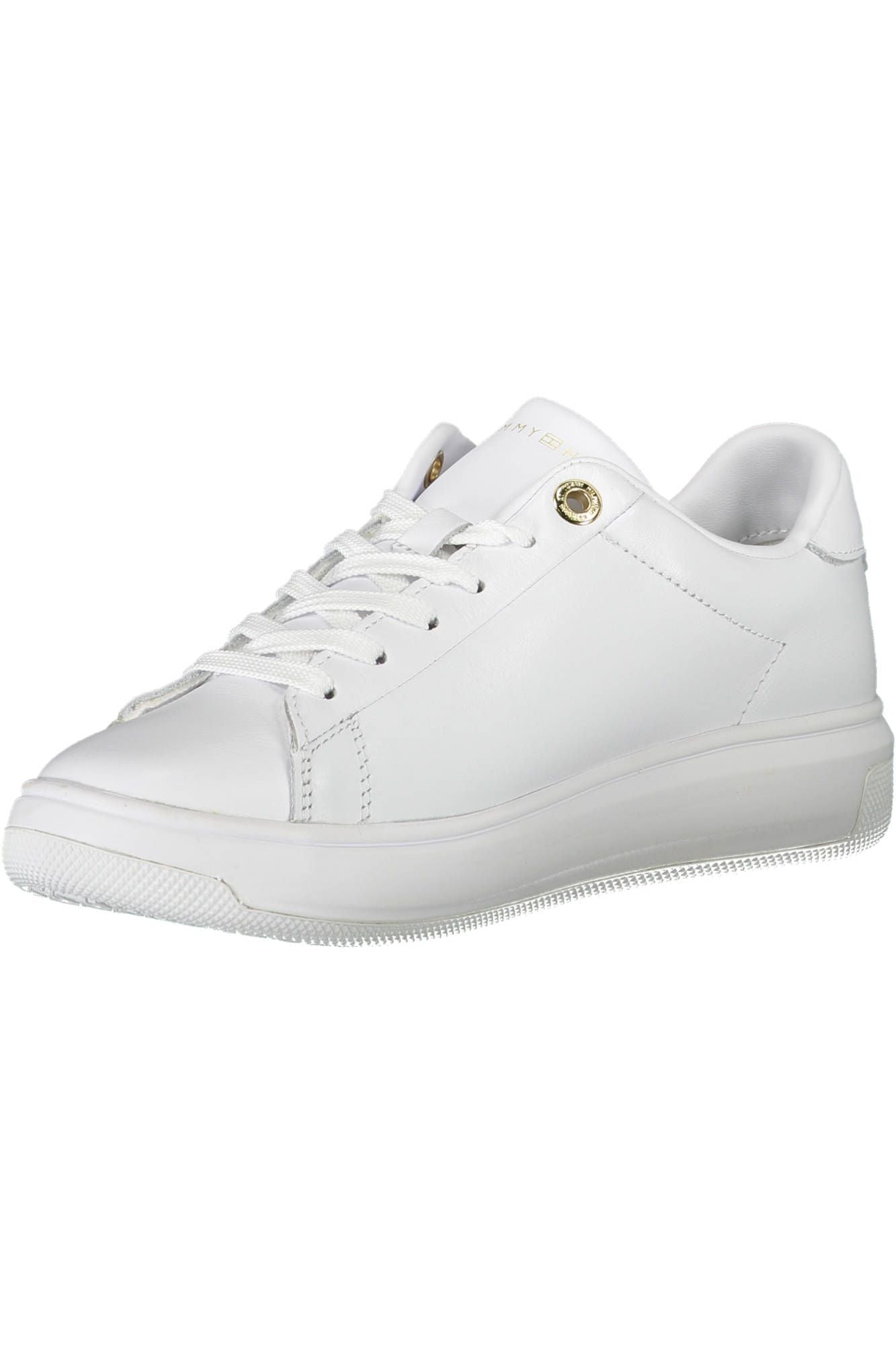 White Polyester Women Sneaker