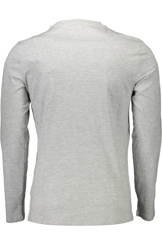 Gray Cotton Men T-Shirt