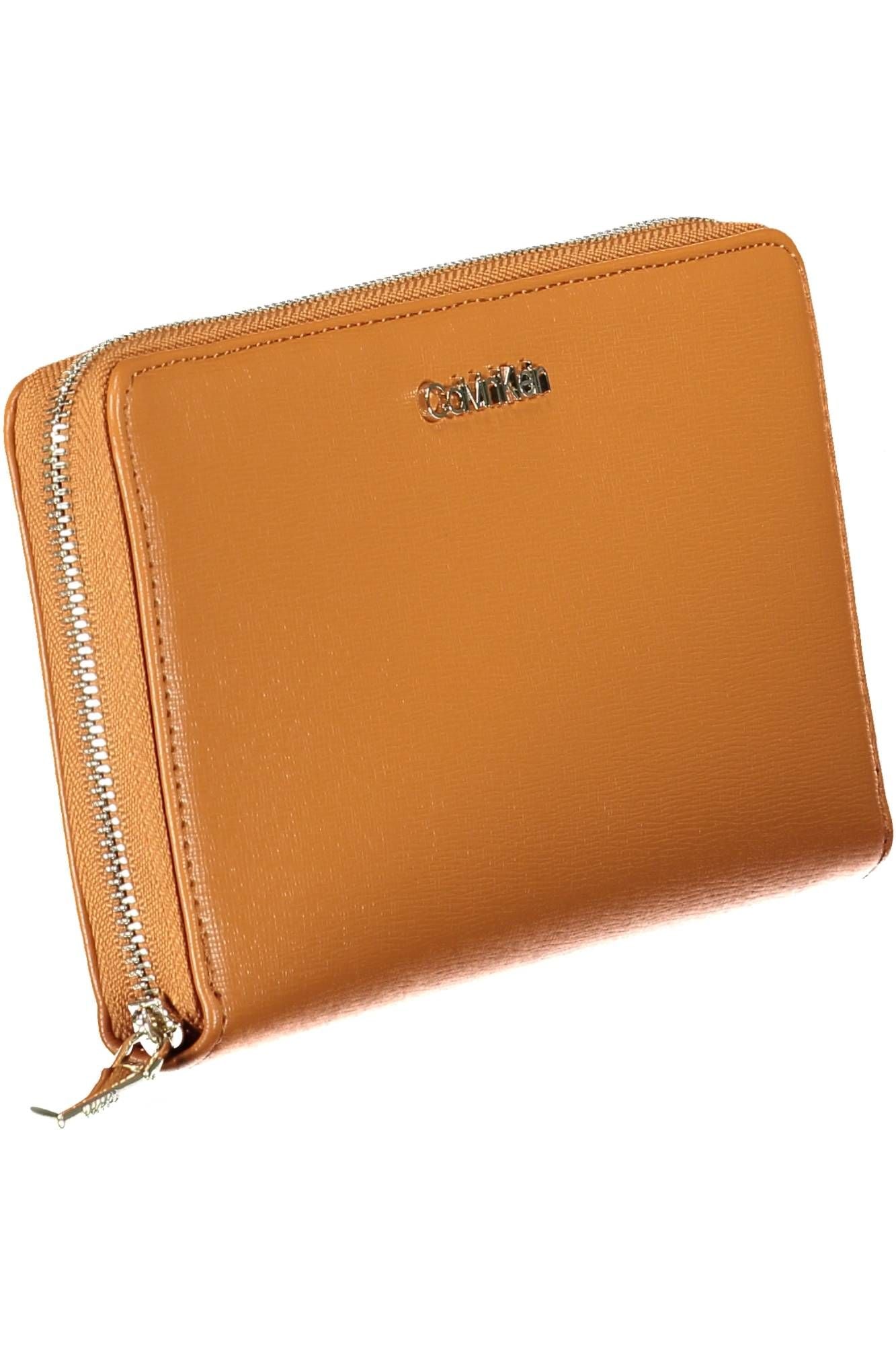 Brown Polyurethane Women Wallet