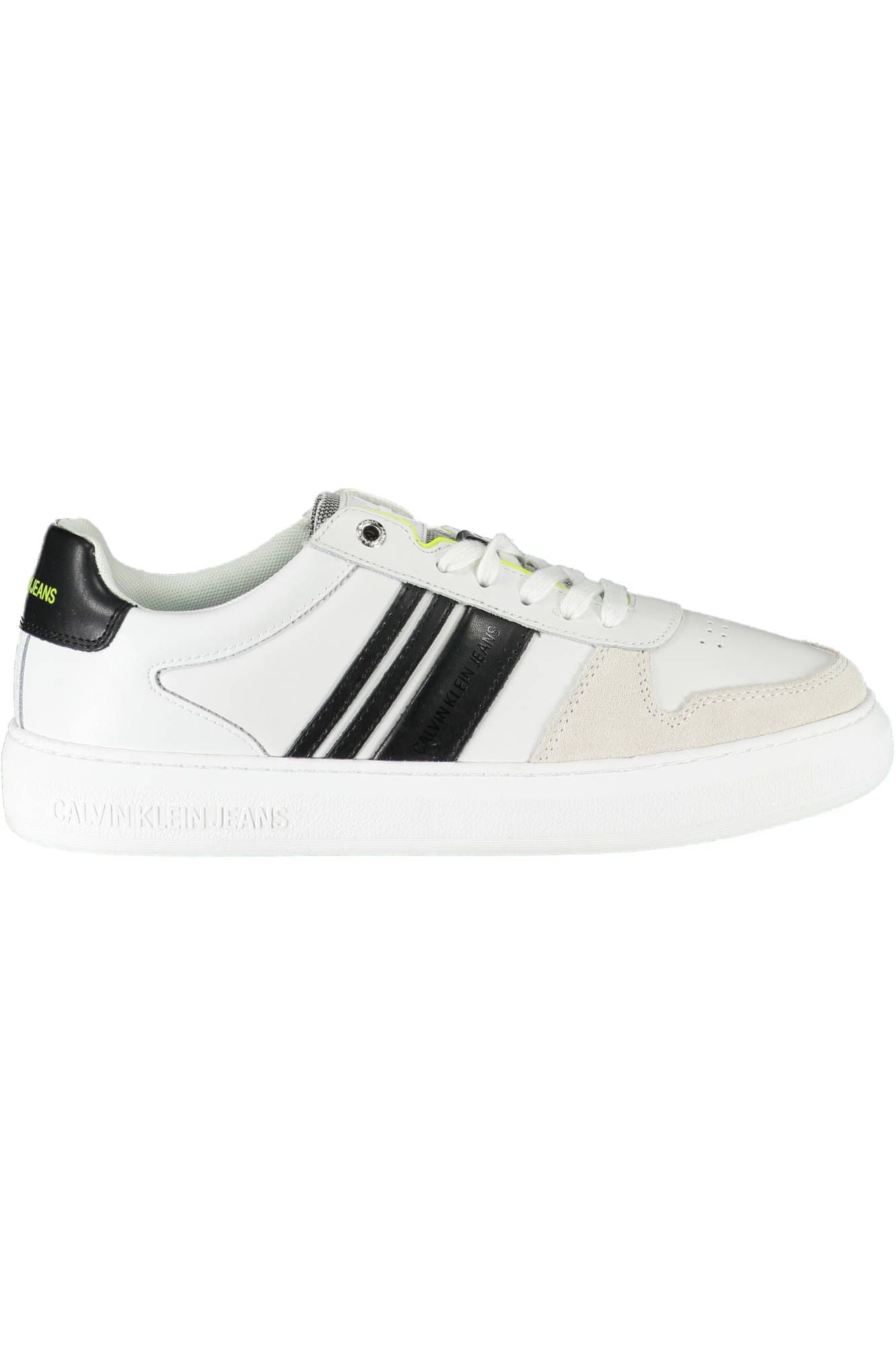 White Polyester Men Sneaker