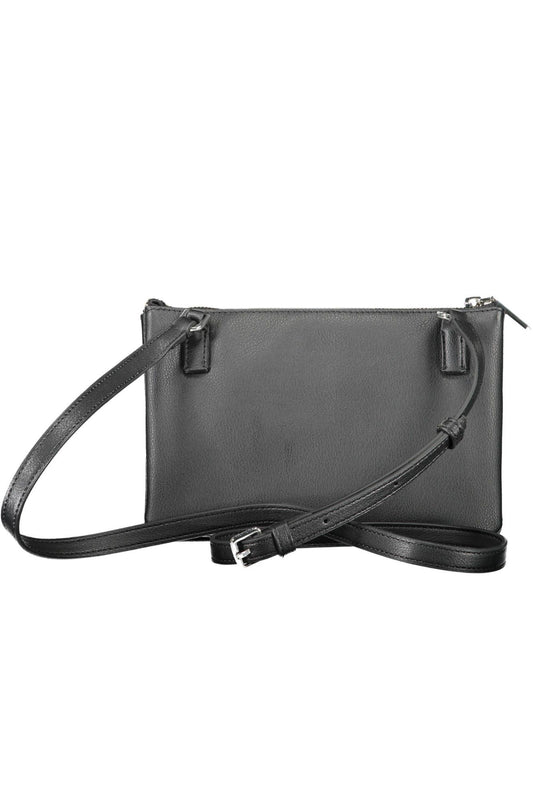 Black Polyester Women Handbag