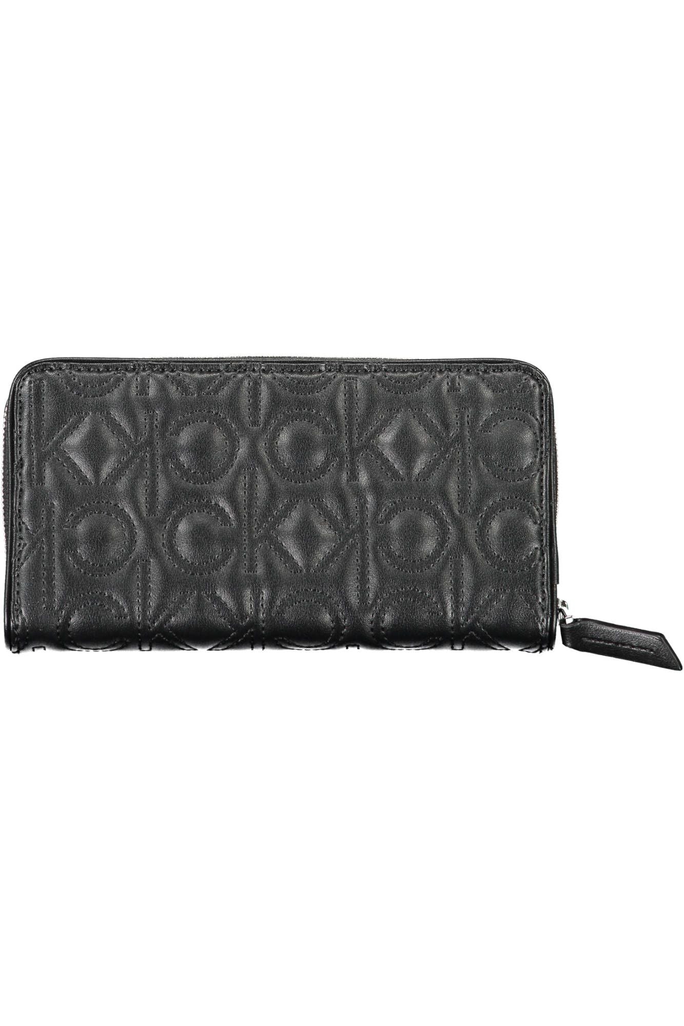 Black Polyurethane Women Wallet