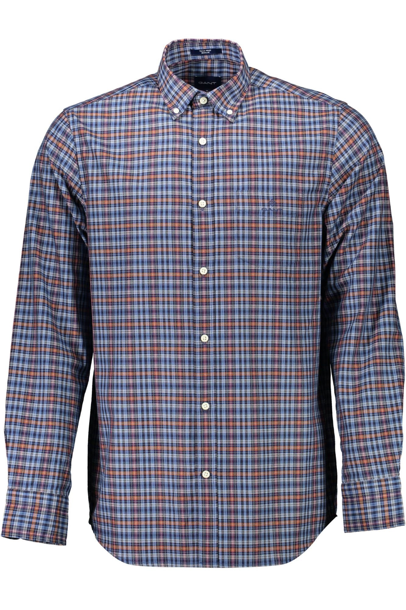 Blue Cotton Men's Shirt