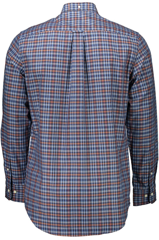 Blue Cotton Men's Shirt