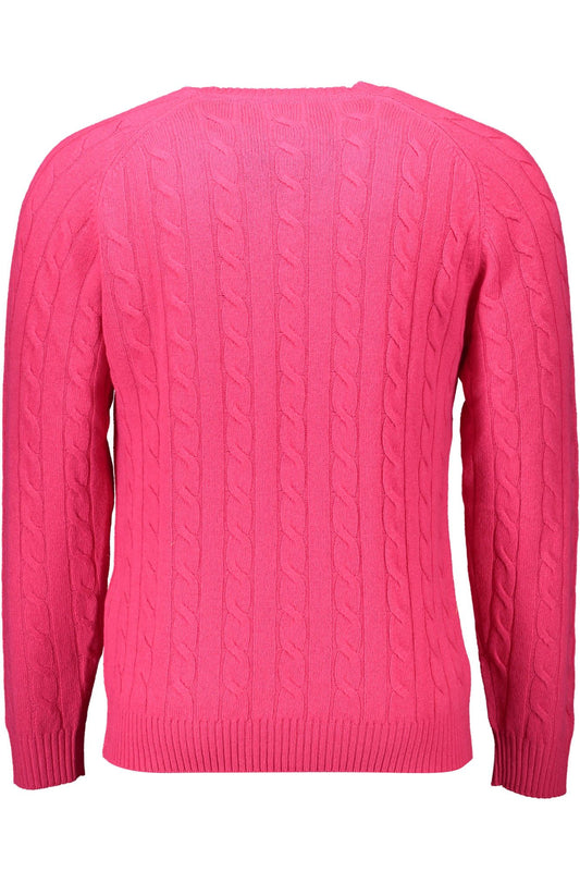 Pink Wool Men Sweater