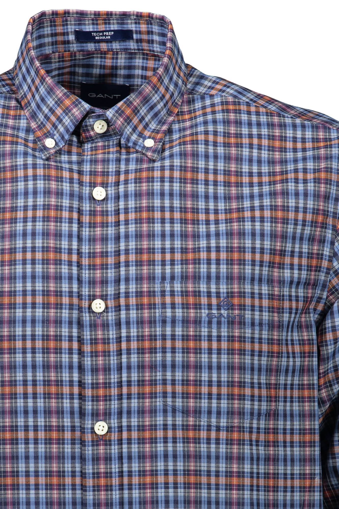 Blue Cotton Men's Shirt