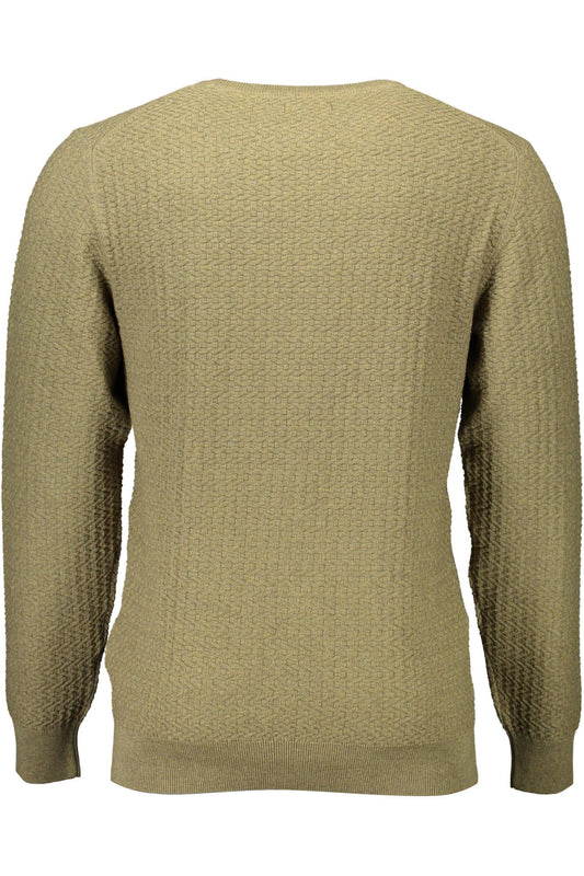 Green Cotton Mens Sweater