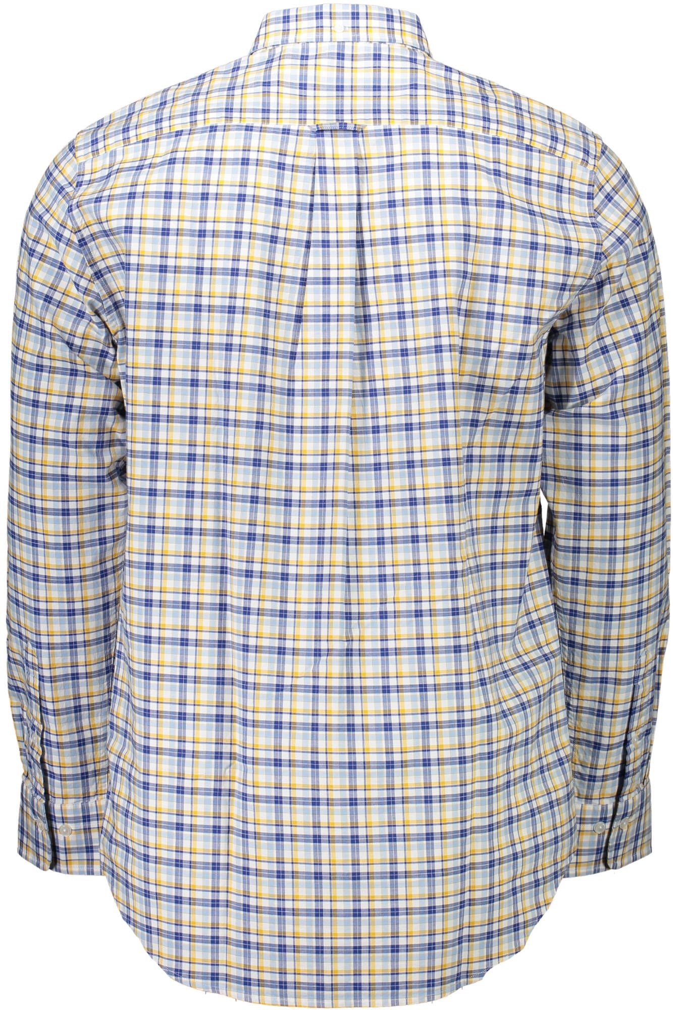 Yellow Cotton Men Shirt