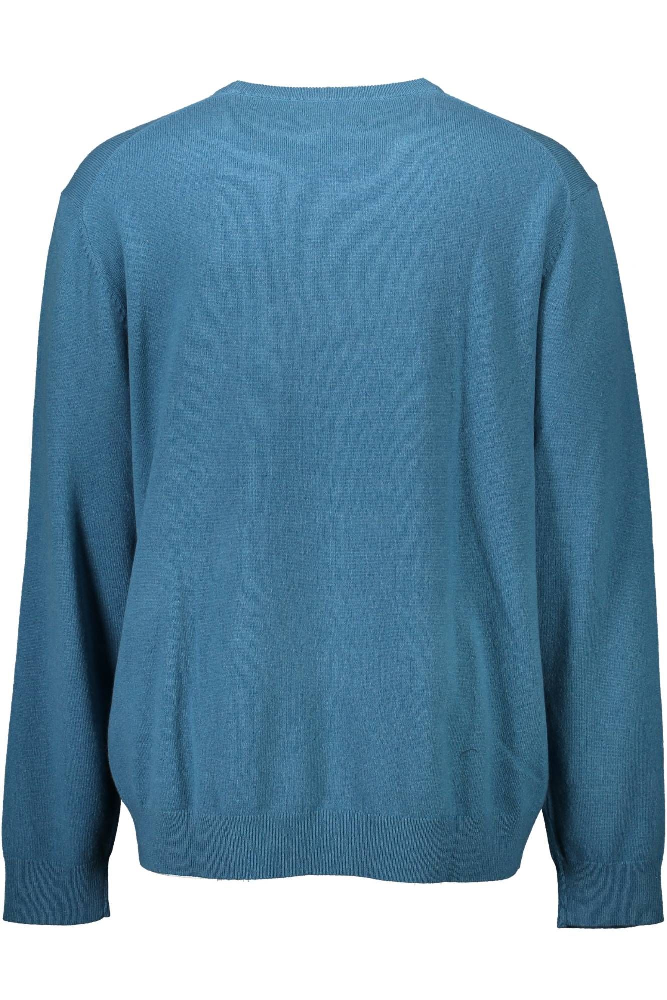Blue Wool Men Sweater