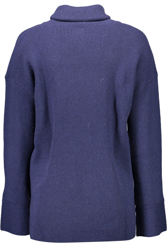Blue Wool Women Sweater