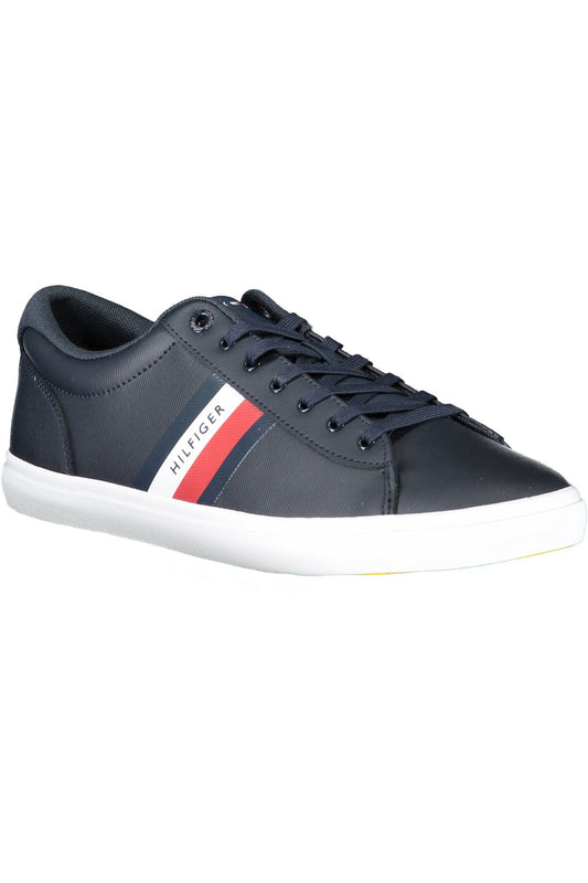 Blue Polyester Men Sneaker