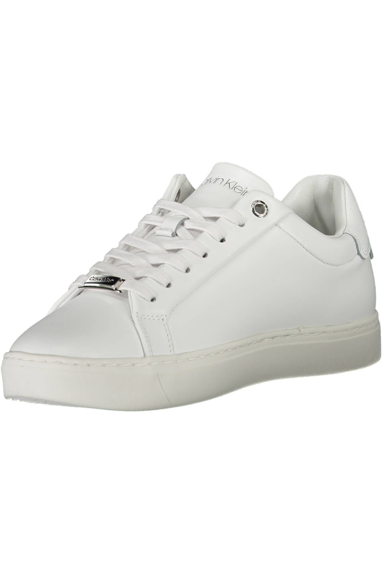 White Polyester Women Sneaker