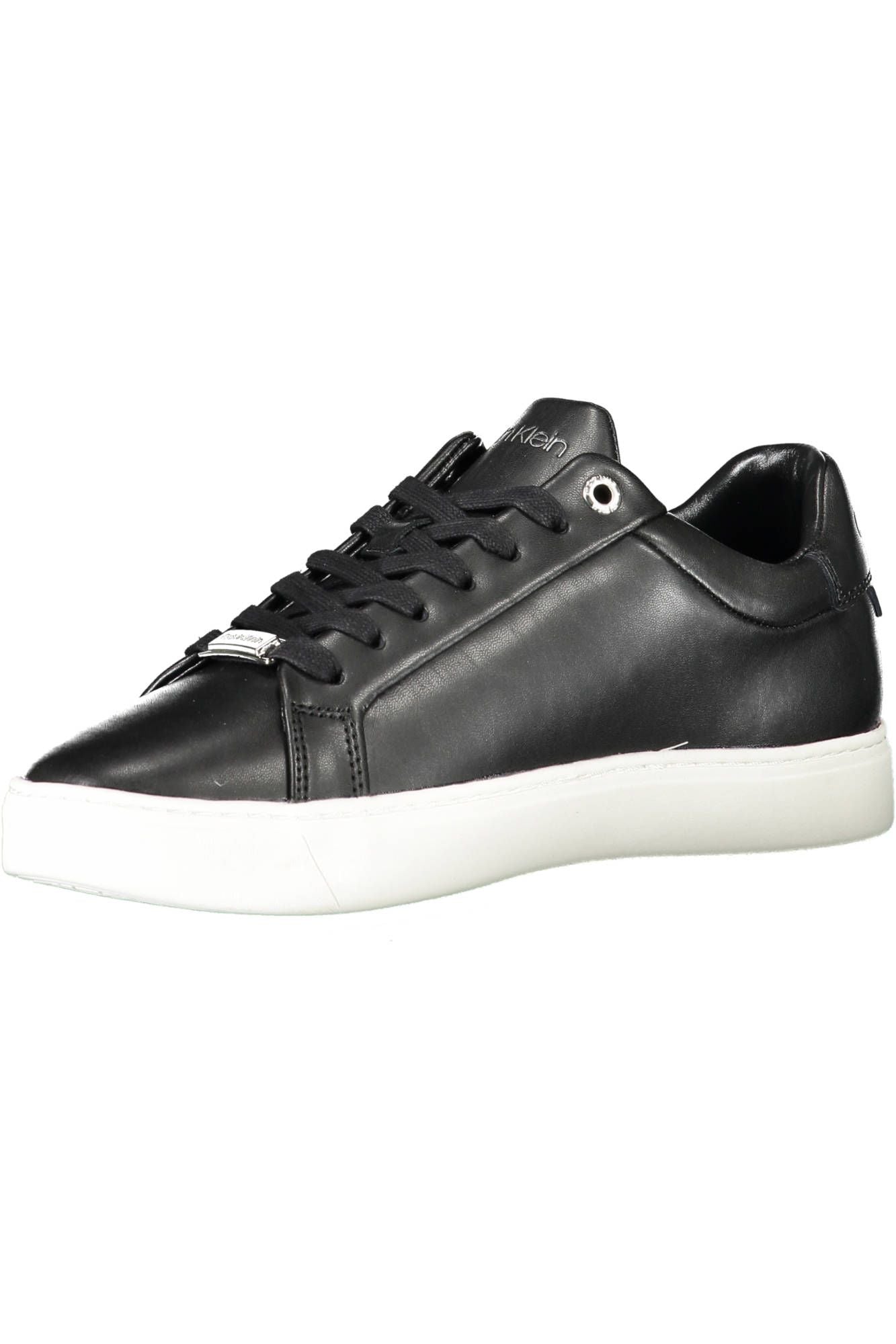 Black Polyester Women Sneaker