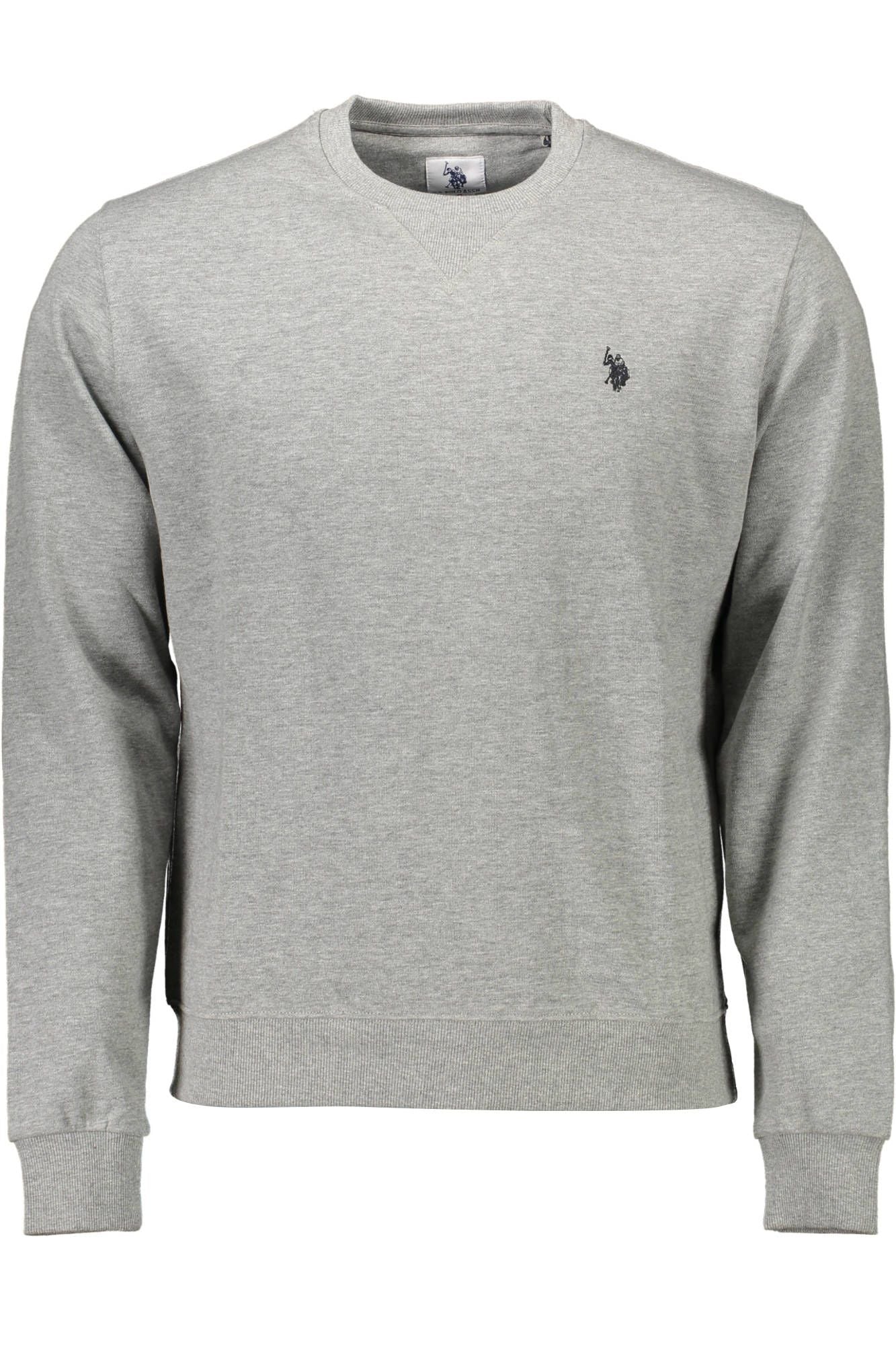 Gray Cotton Men Sweater