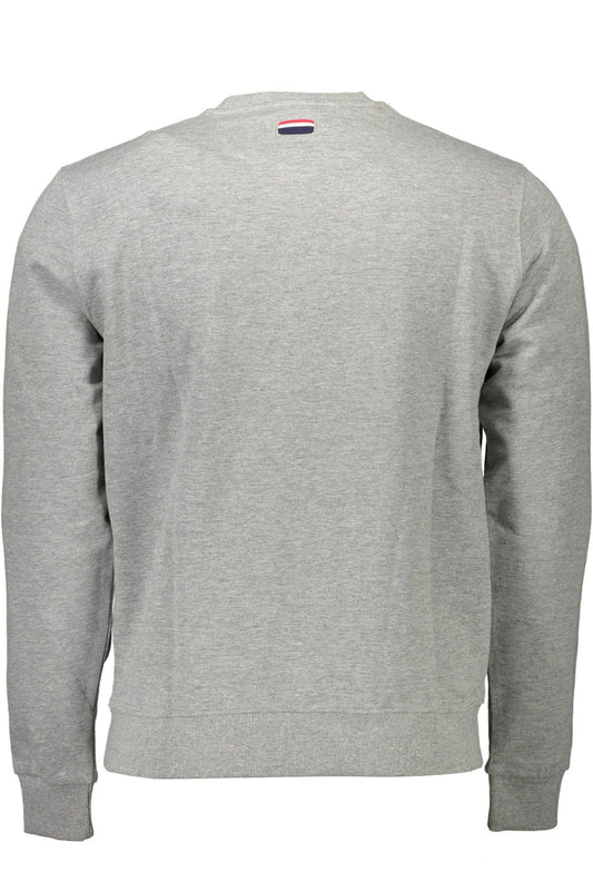 Gray Cotton Men Sweater
