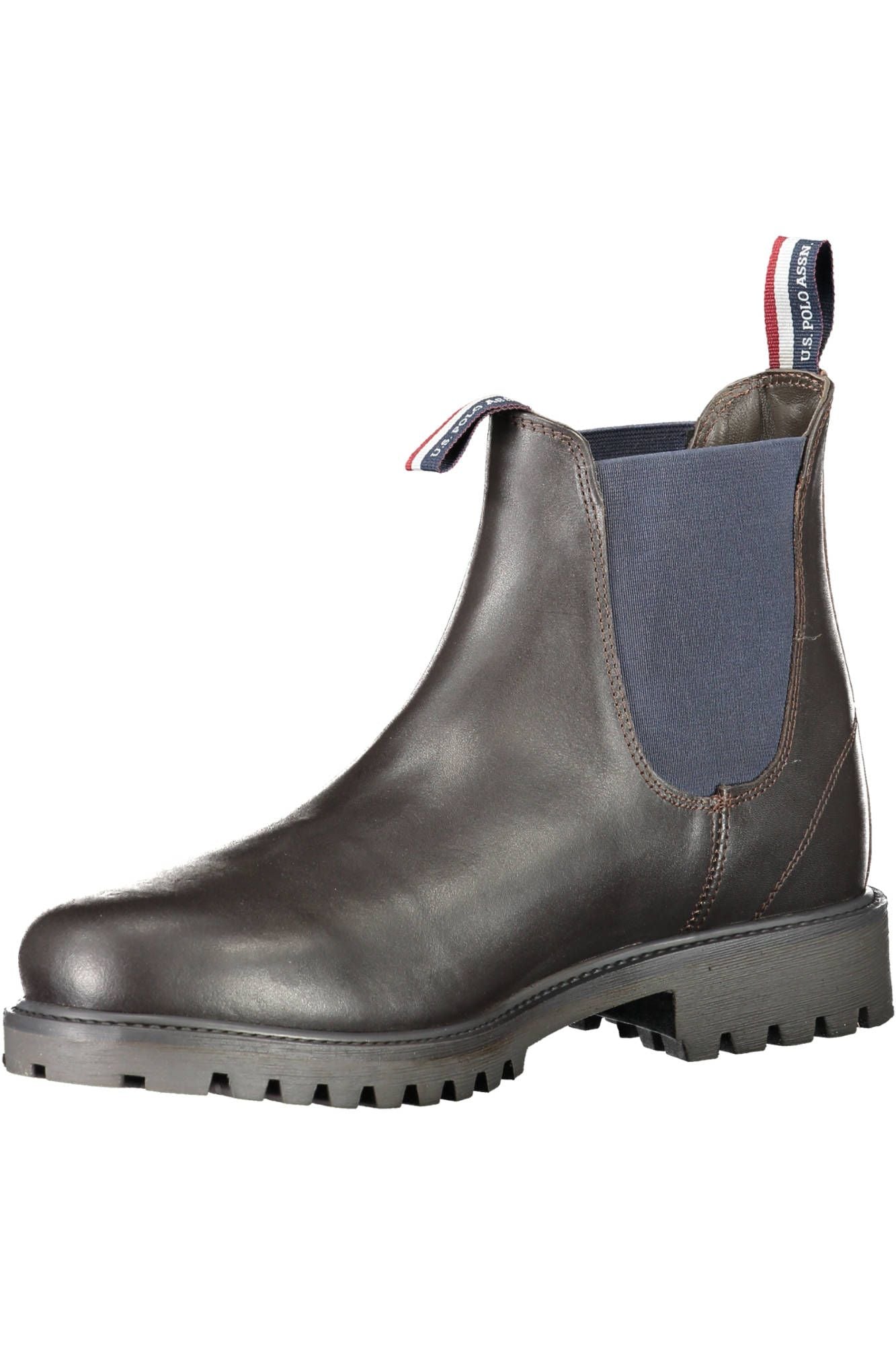 Brown Polyester Men Boot