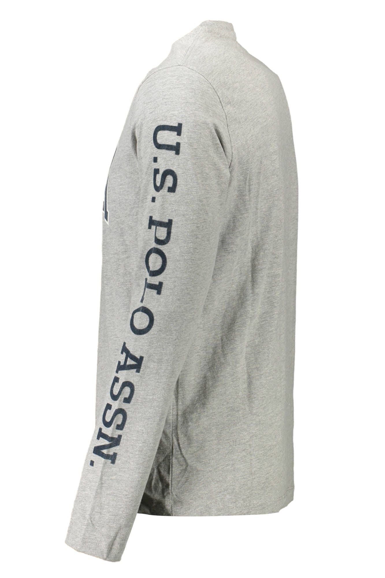 Gray Cotton Men T-Shirt