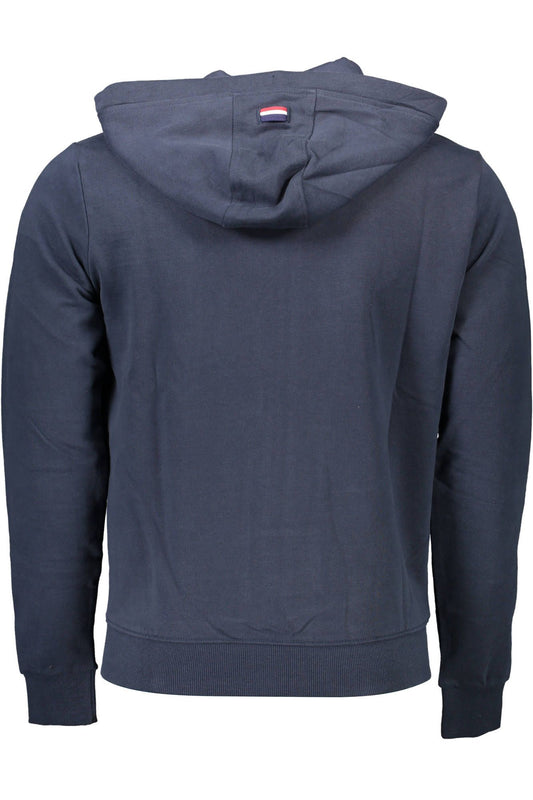 Blue Cotton Men Sweater