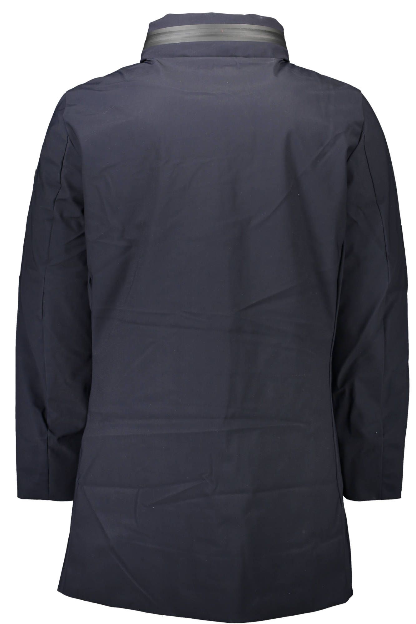 Blue Polyester Men Jacket