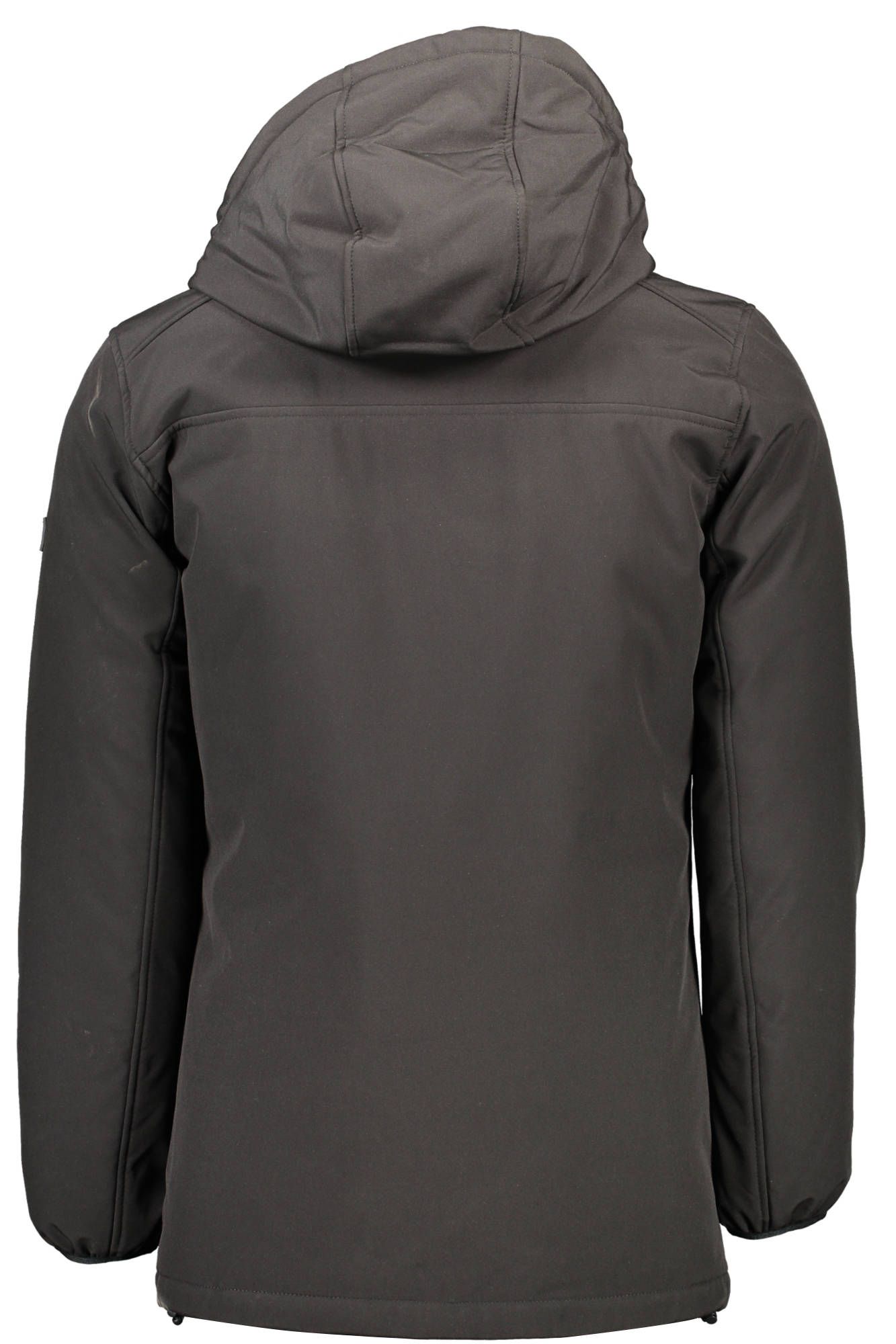 Black Polyester Men Jacket