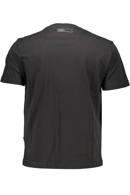 Black Cotton Men T-Shirt