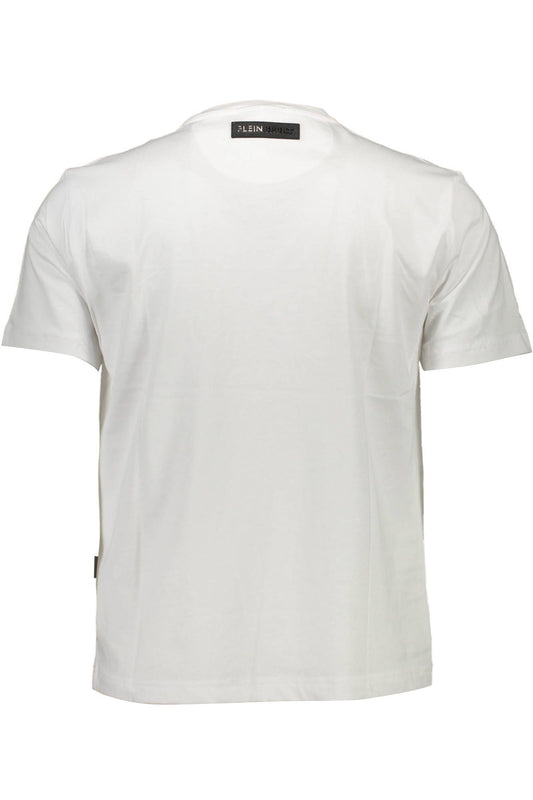 White Cotton Men T-Shirt