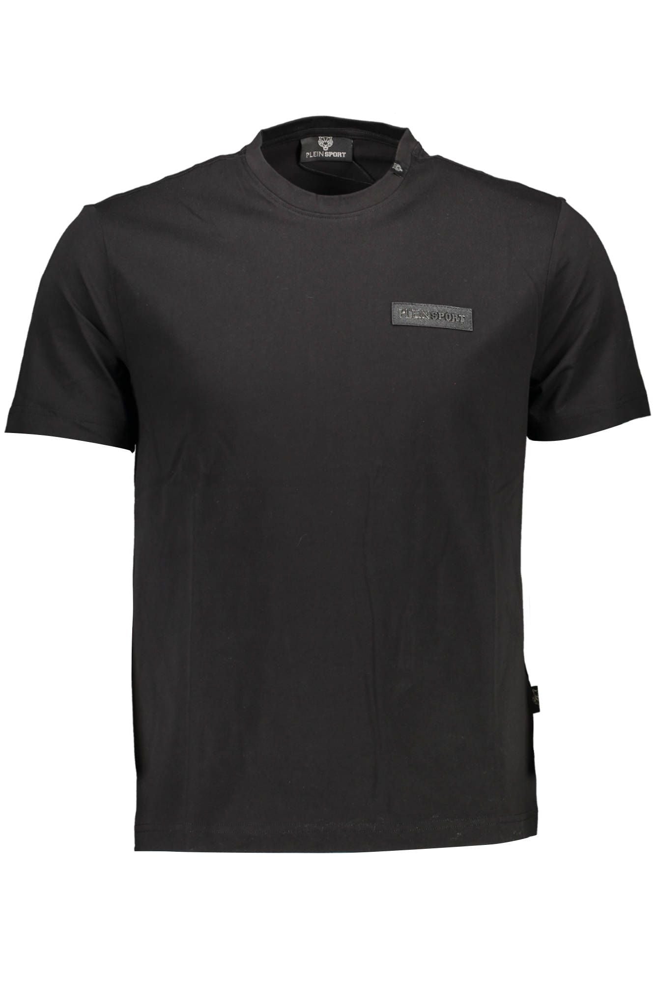 Black Cotton Men T-Shirt