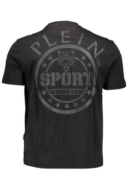 Black Cotton Men T-Shirt