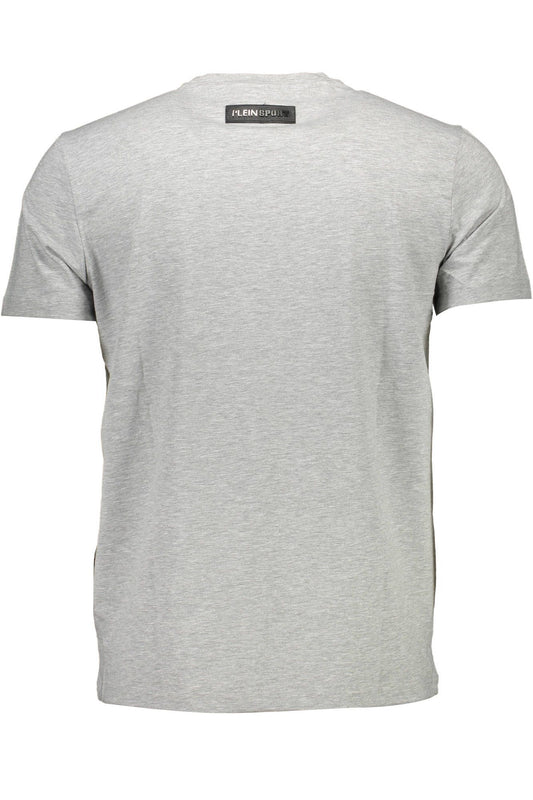 Gray Cotton Men T-Shirt