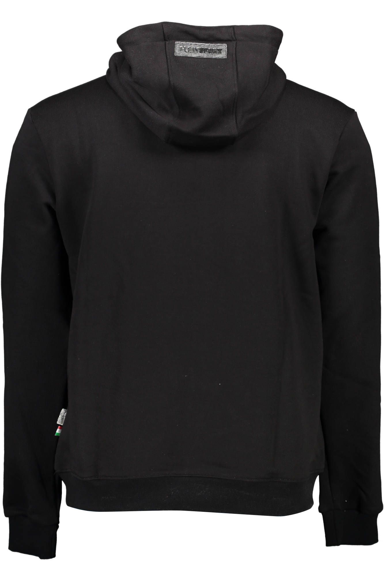 Black Cotton Men Sweater