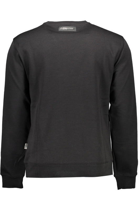 Black Cotton Men Sweater