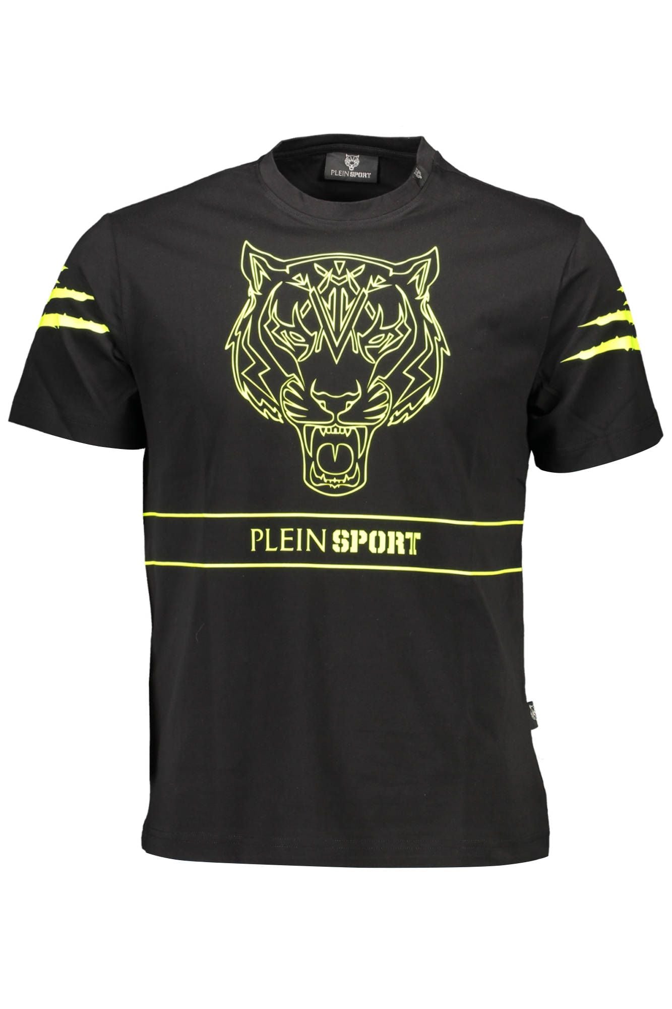Black Cotton Men T-Shirt