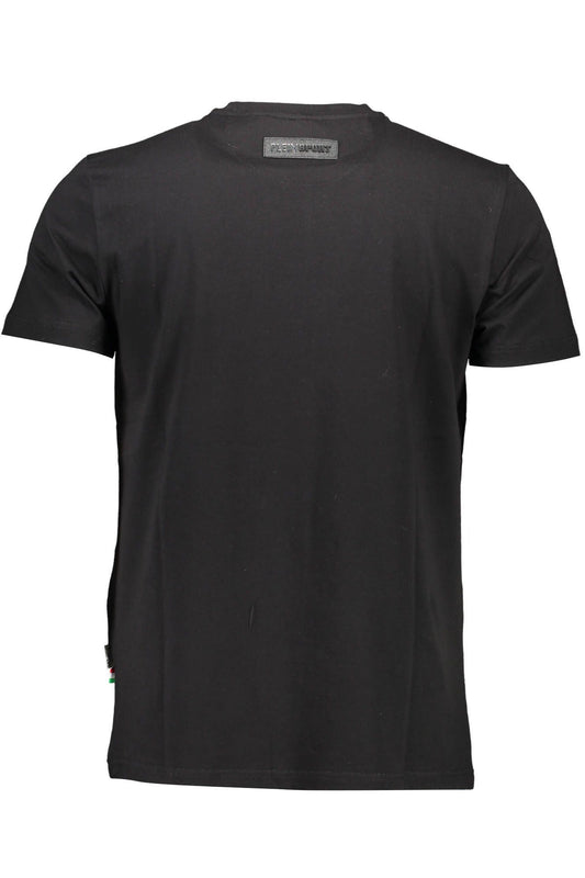 Black Cotton Men T-Shirt