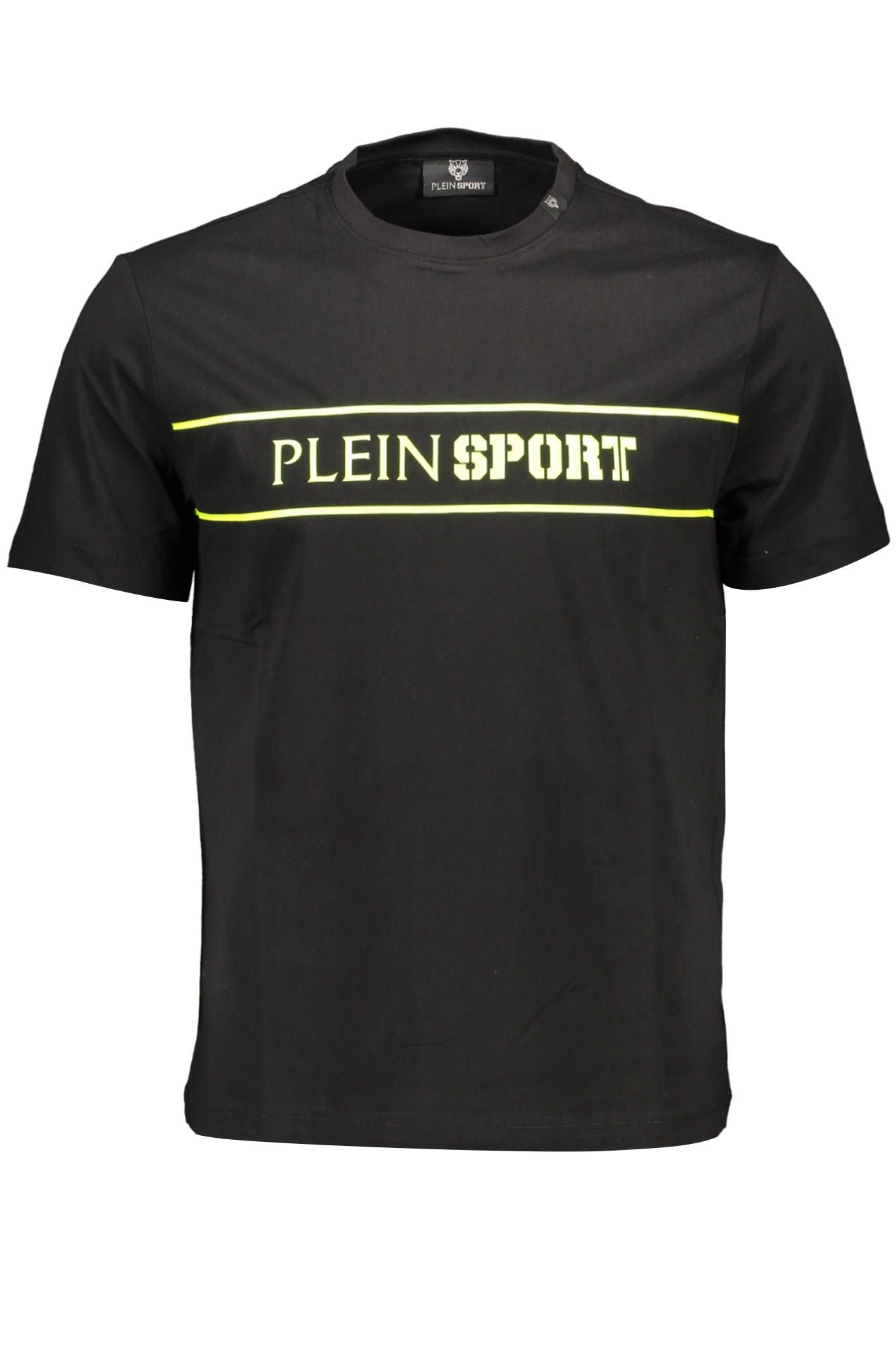 Black Cotton Men T-Shirt